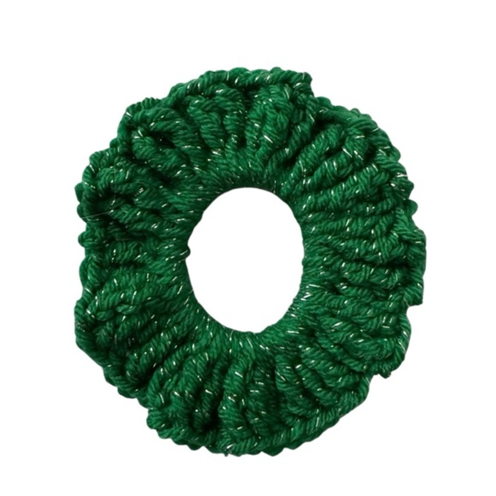 Luxurious Forest Green Hair Scrunchie